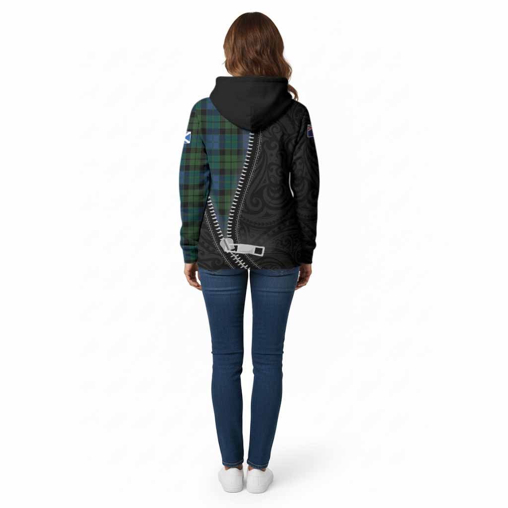 MacKie (McKie) Tartan Cotton Hoodie New Zealand Pattern Unique Zipper Stylized