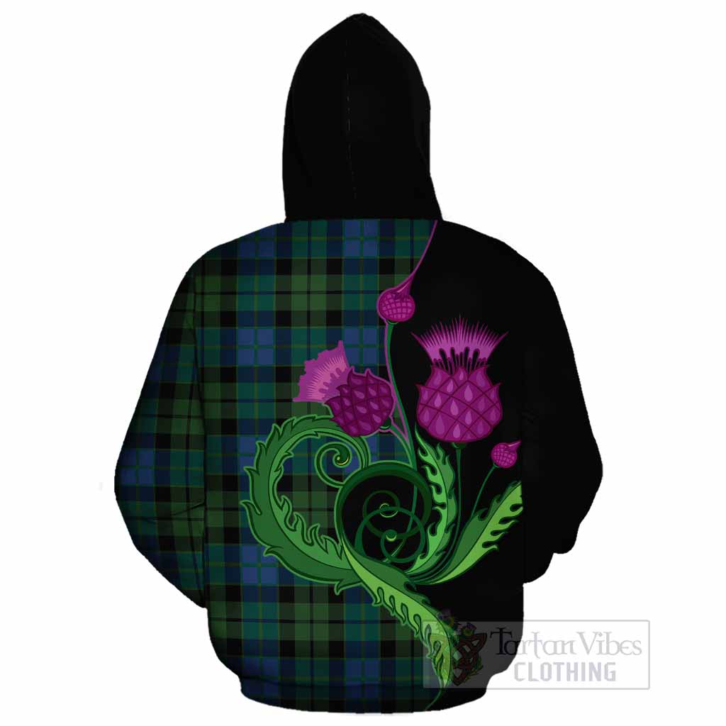 MacKie (McKie) Tartan Cotton Hoodie Traditional Scottish Thistle