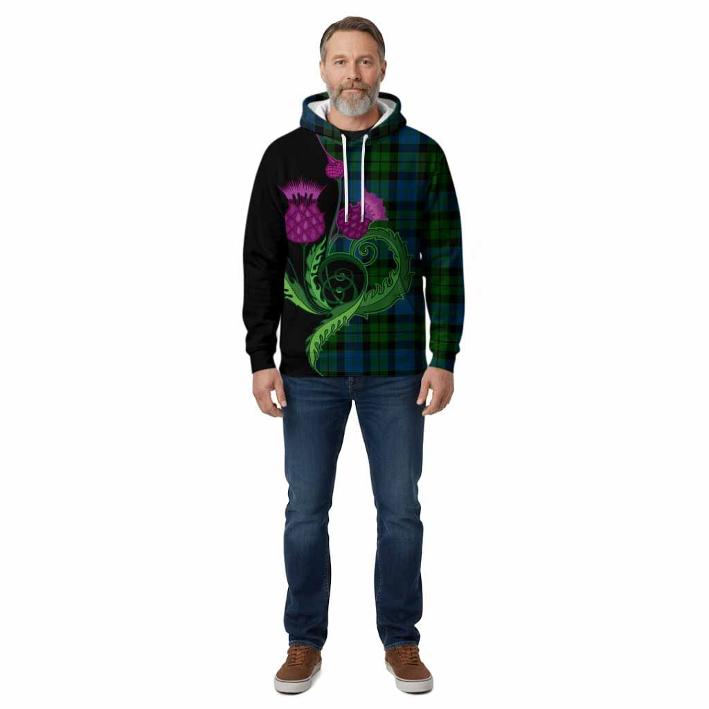 MacKie (McKie) Tartan Cotton Hoodie Traditional Scottish Thistle