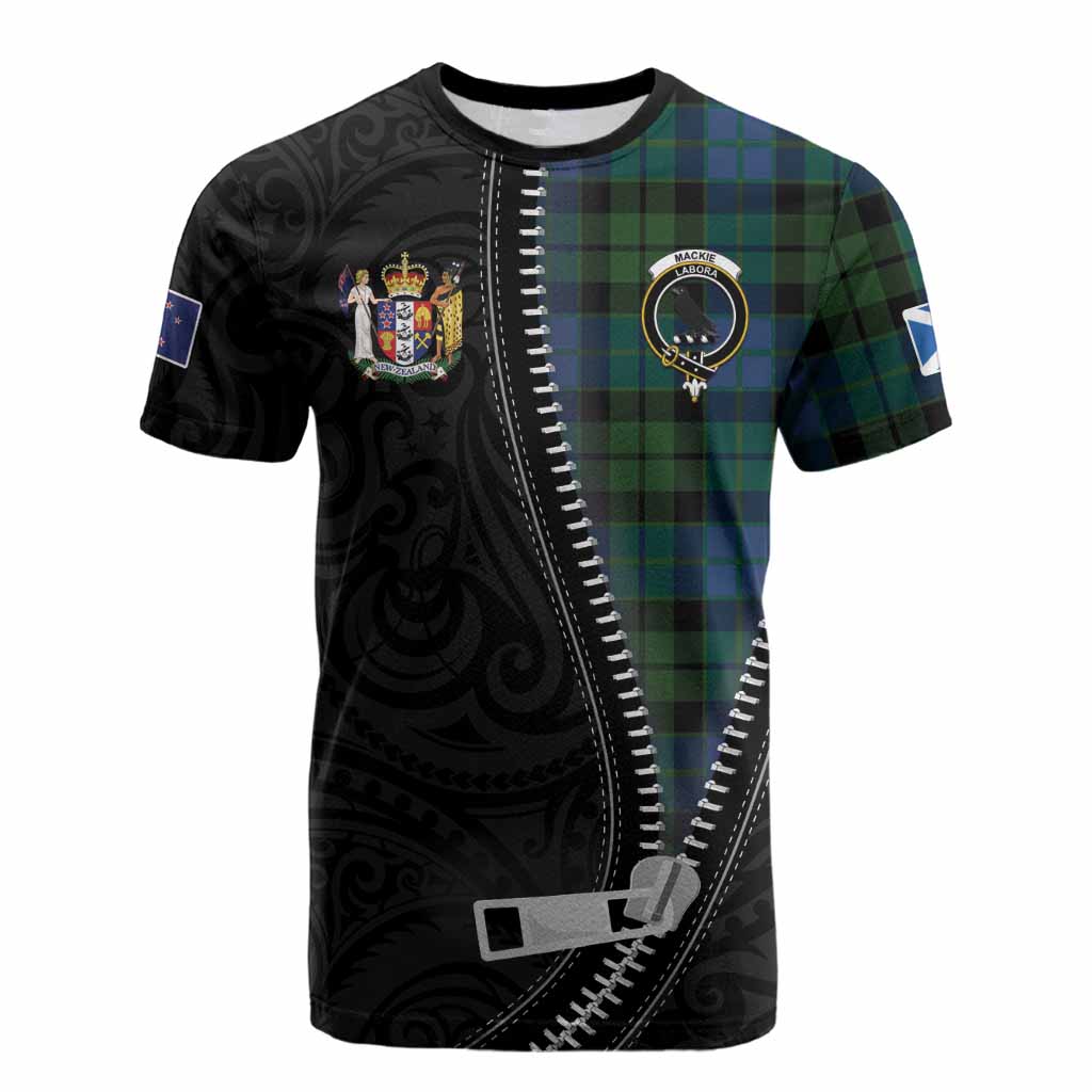 MacKie (McKie) Tartan Cotton T-shirt New Zealand Pattern Unique Zipper Stylized