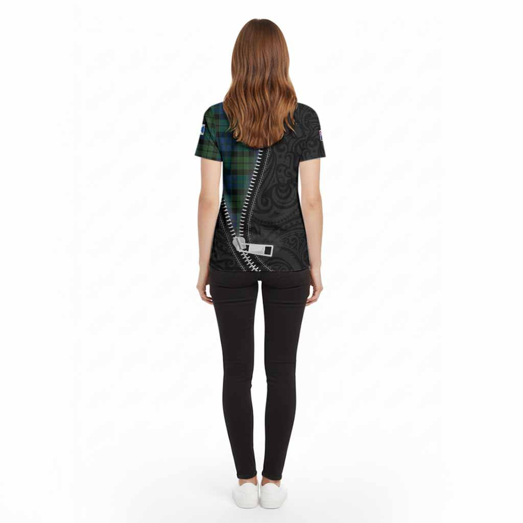 MacKie (McKie) Tartan Cotton T-shirt New Zealand Pattern Unique Zipper Stylized