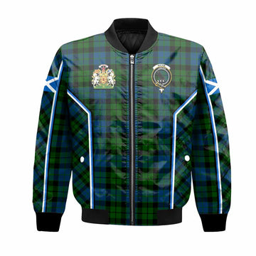 MacKie (McKie) Tartan Crest Bomber Jacket Scotland Coat of Arm Flag Style