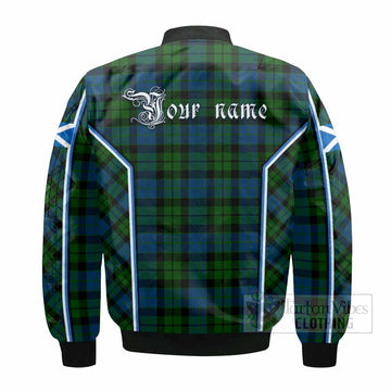 MacKie (McKie) Tartan Crest Bomber Jacket Scotland Coat of Arm Flag Style