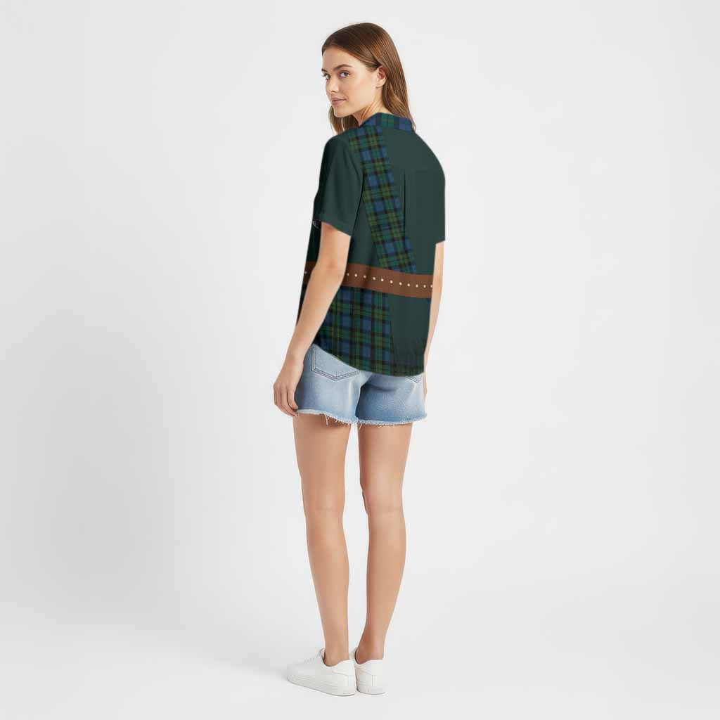 MacKie (McKie) Tartan Crest Cotton Hawaiian Shirt Kilt Costume Style