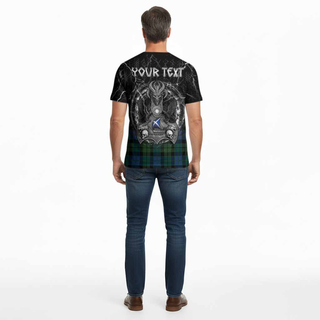 MacKie (McKie) Tartan Crest Cotton T-shirt Celtic Odin's Raven Legacy