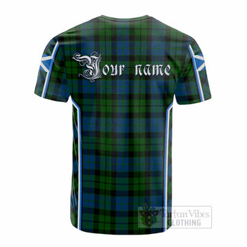 MacKie (McKie) Tartan Crest Cotton T-shirt Scotland Coat of Arm Flag Style - Tartan Vibes Clothing