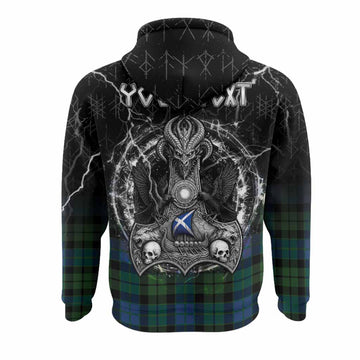 MacKie (McKie) Tartan Crest Hoodie Celtic Odin's Raven Legacy