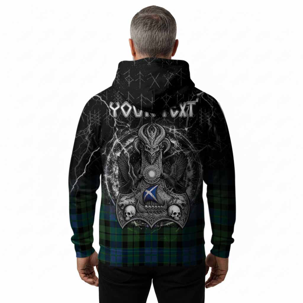 MacKie (McKie) Tartan Crest Hoodie Celtic Odin's Raven Legacy