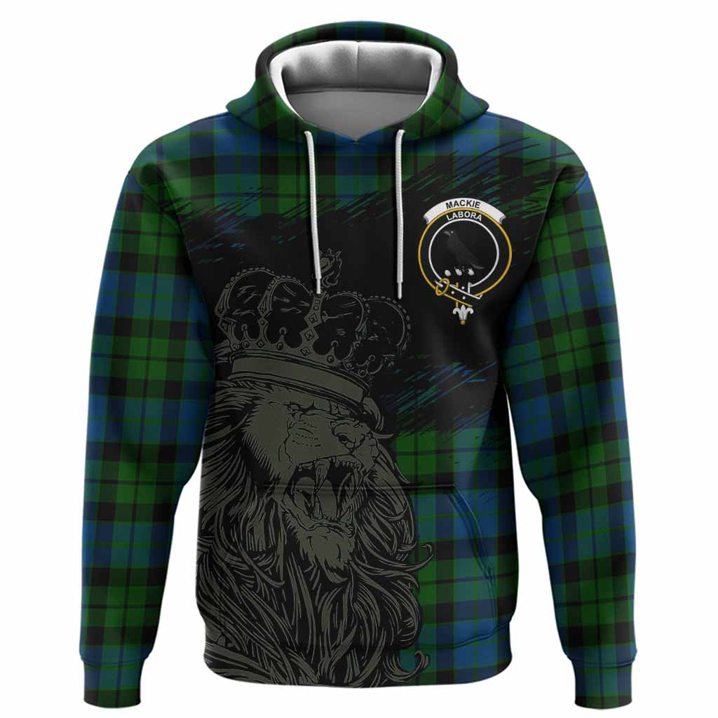 MacKie (McKie) Tartan Crest Hoodie Crowned Lion Heritage Style