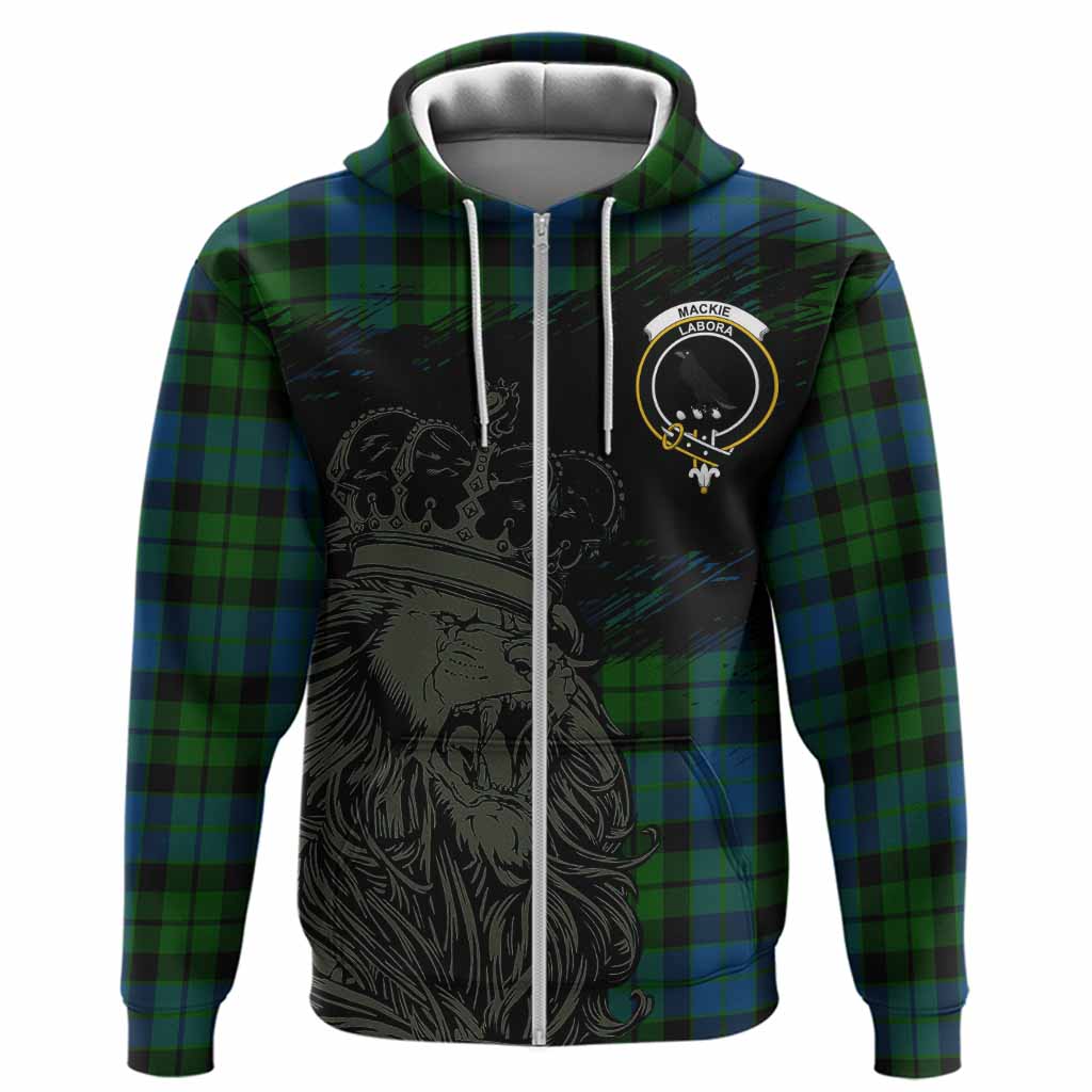 MacKie (McKie) Tartan Crest Hoodie Crowned Lion Heritage Style