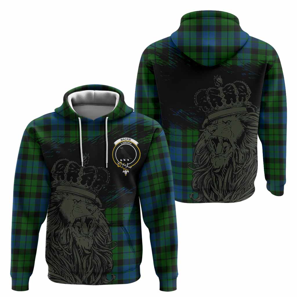 MacKie (McKie) Tartan Crest Hoodie Crowned Lion Heritage Style