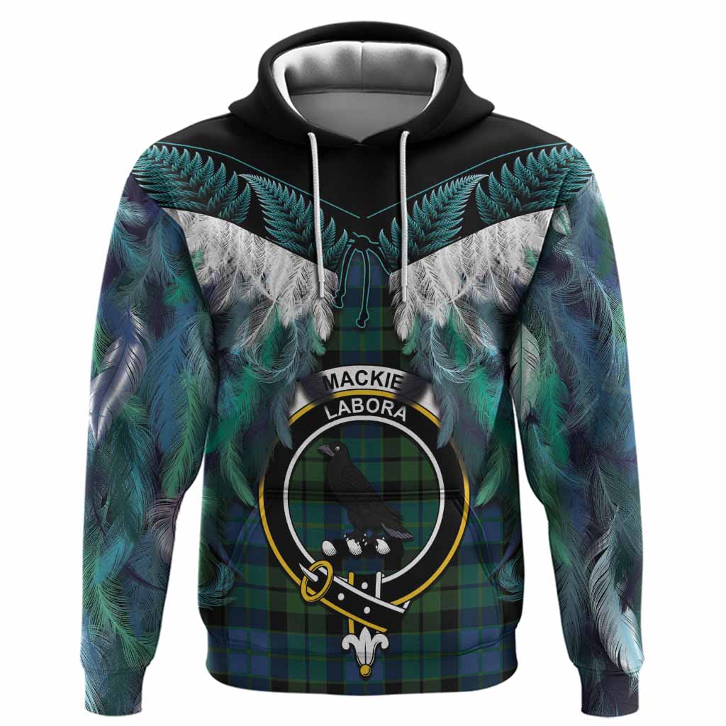 MacKie (McKie) Tartan Crest Hoodie New Zealand Maori Korowai Cloak