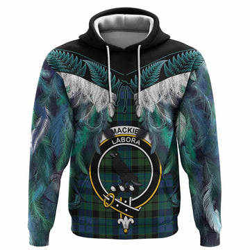 MacKie (McKie) Tartan Crest Hoodie New Zealand Maori Korowai Cloak