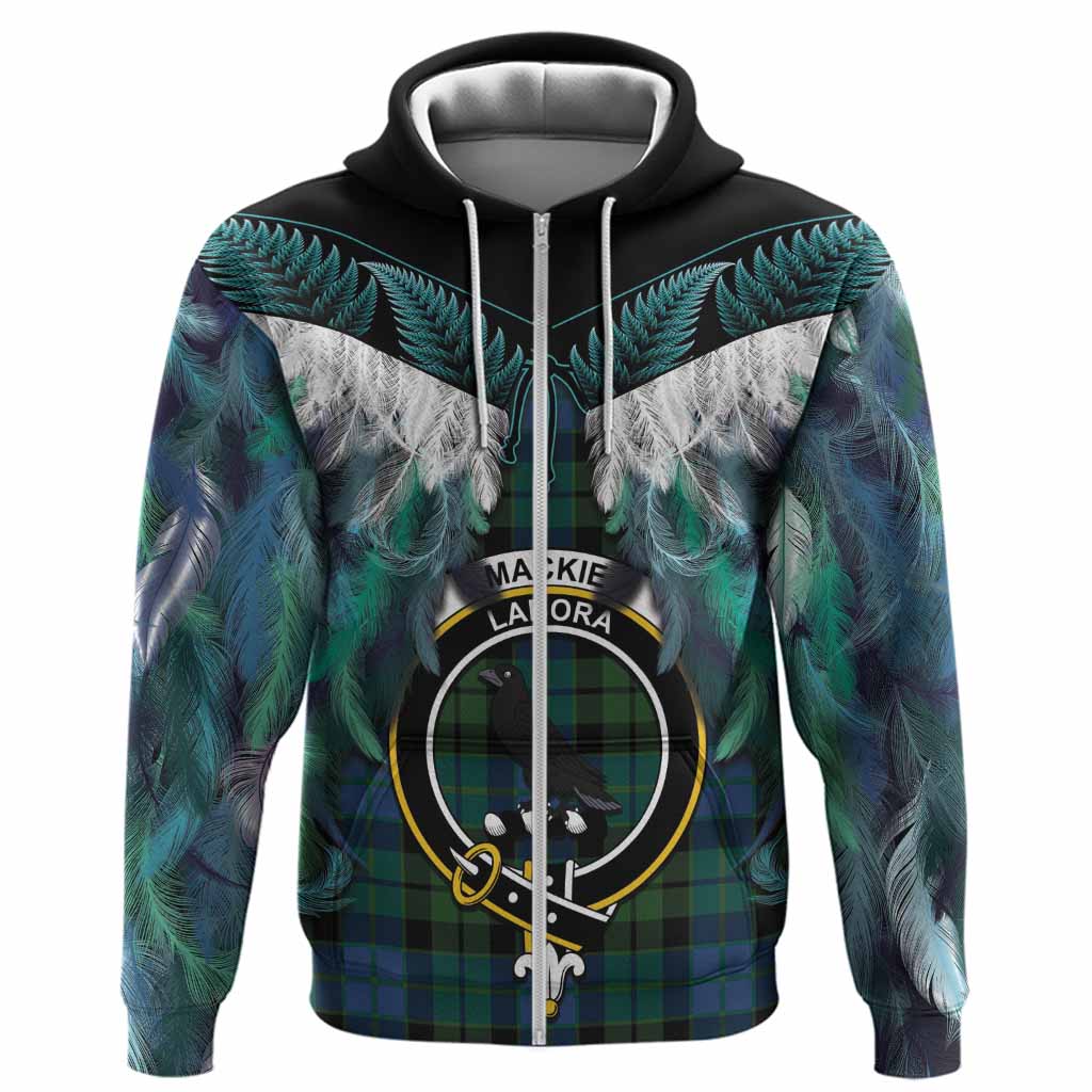MacKie (McKie) Tartan Crest Hoodie New Zealand Maori Korowai Cloak
