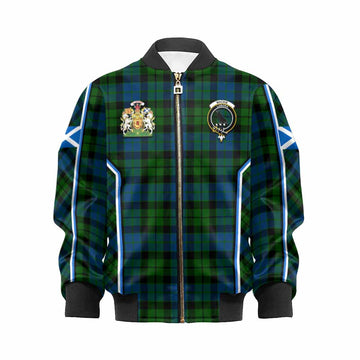 MacKie (McKie) Tartan Crest Kid Bomber Jacket Scotland Coat of Arm Flag Style - Tartan Vibes Clothing