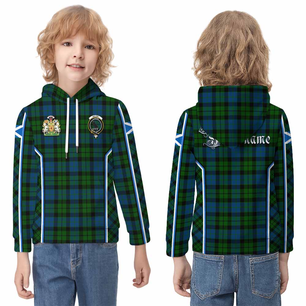 MacKie (McKie) Tartan Crest Kid Hoodie Scotland Coat of Arm Flag Style - Tartan Vibes Clothing