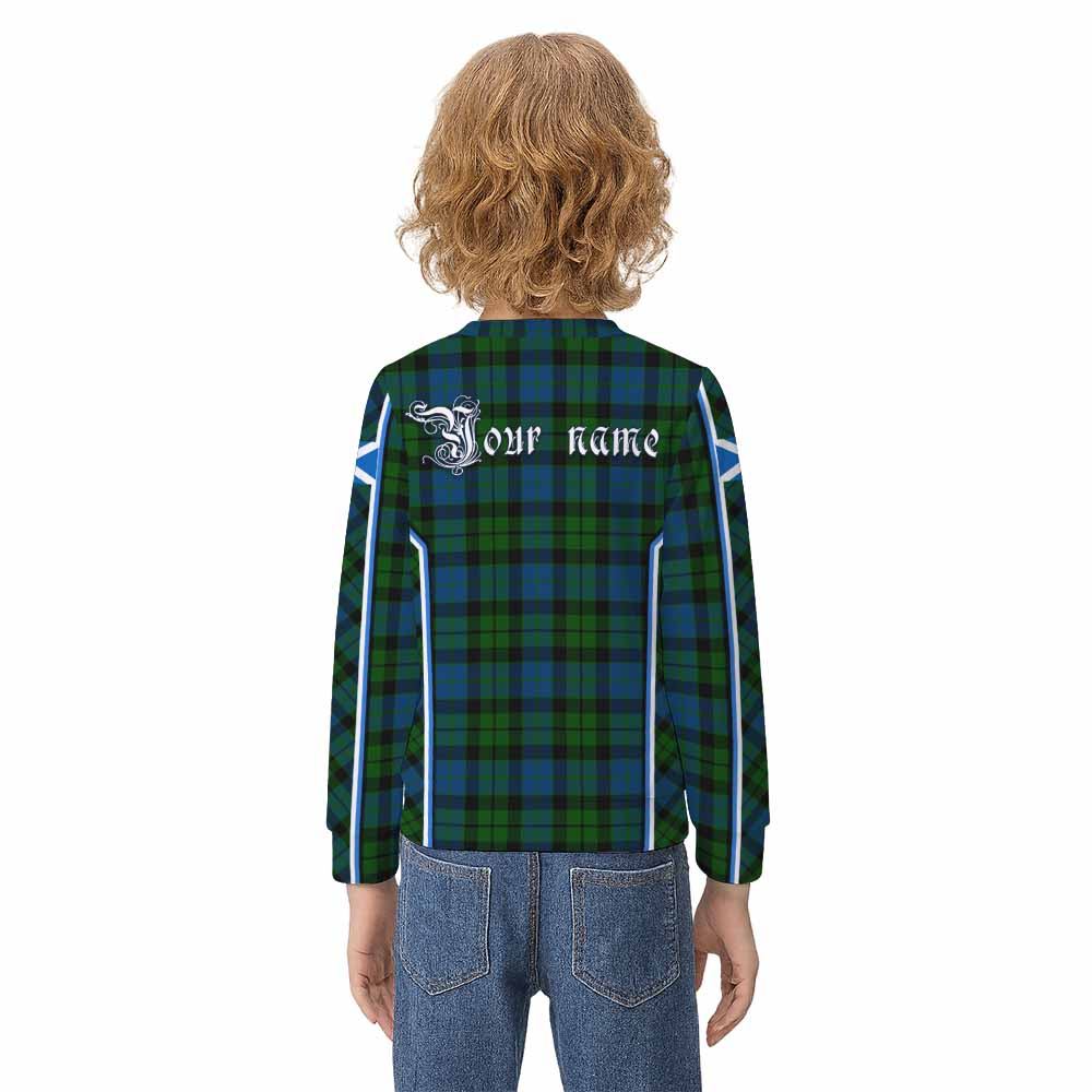 MacKie (McKie) Tartan Crest Kid Knitted Sweatshirt Scotland Coat of Arm Flag Style - Tartan Vibes Clothing