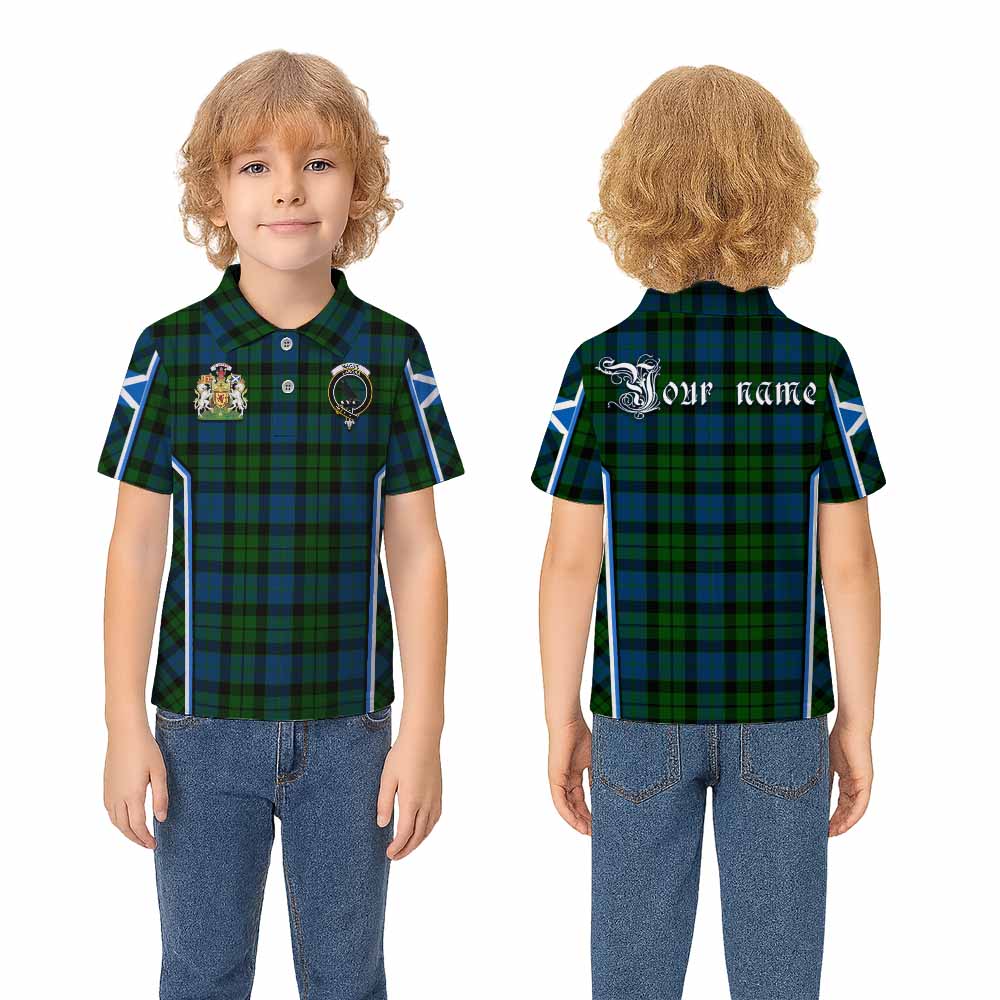 MacKie (McKie) Tartan Crest Kid Polo Shirt Scotland Coat of Arm Flag Style - Tartan Vibes Clothing
