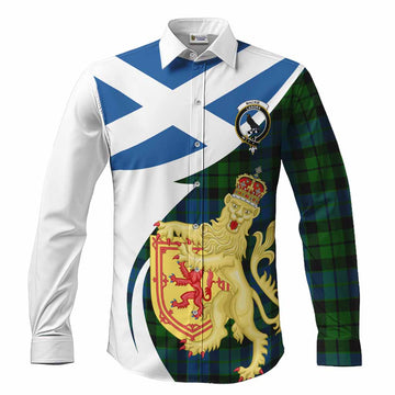 MacKie (McKie) Tartan Crest Lion Rampant Long Sleeve Button Shirts Classic Scottish Style