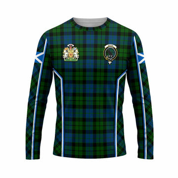 MacKie (McKie) Tartan Crest Long Sleeve T-Shirt Scotland Coat of Arm Flag Style - Tartan Vibes Clothing