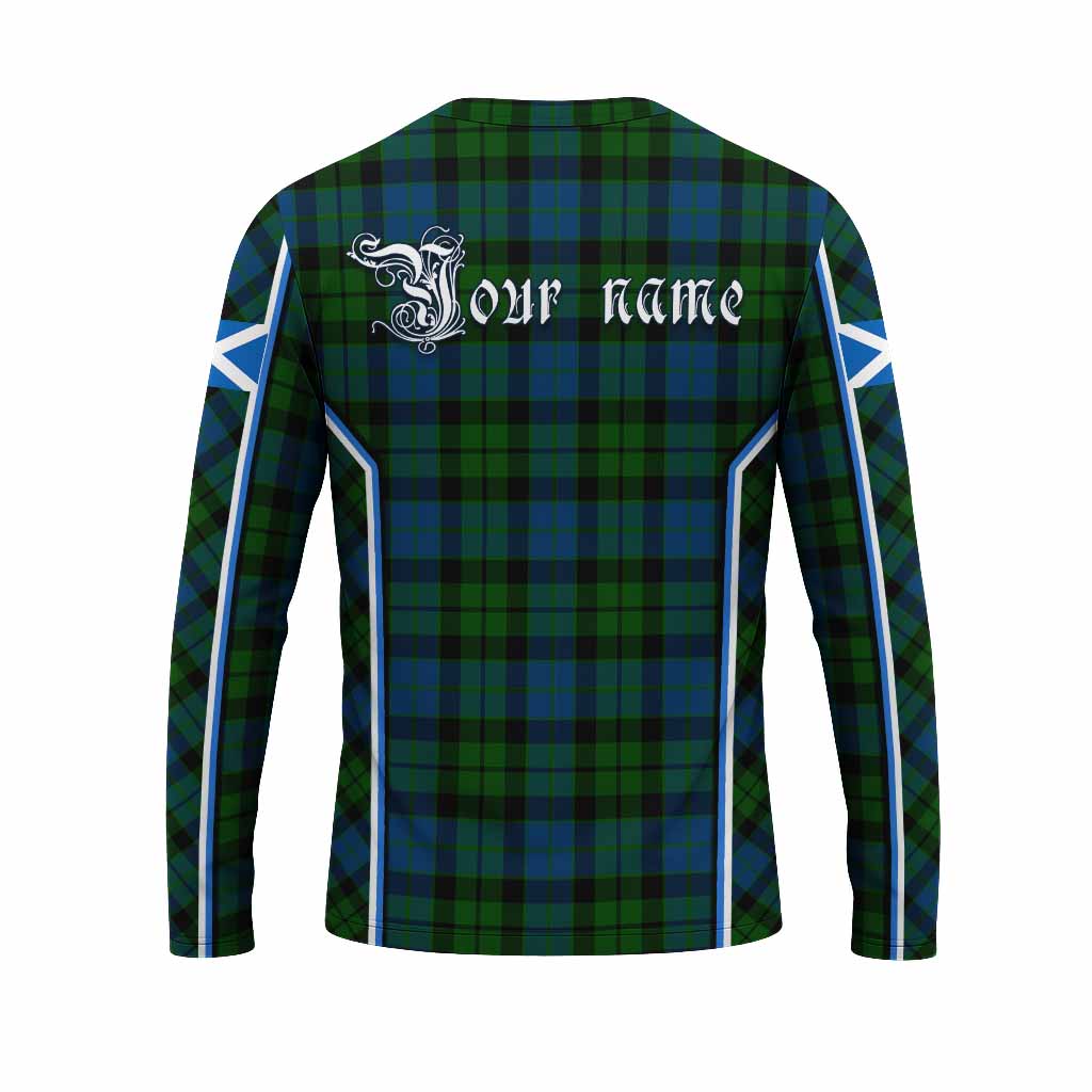 MacKie (McKie) Tartan Crest Long Sleeve T-Shirt Scotland Coat of Arm Flag Style - Tartan Vibes Clothing