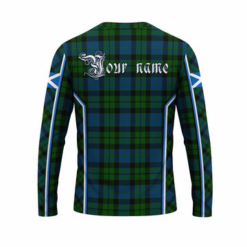 MacKie (McKie) Tartan Crest Long Sleeve T-Shirt Scotland Coat of Arm Flag Style - Tartan Vibes Clothing