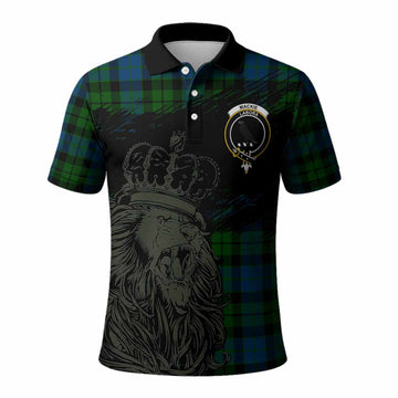 MacKie (McKie) Tartan Crest Polo Shirt Crowned Lion Heritage Style