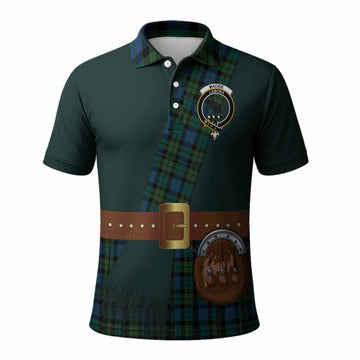 MacKie (McKie) Tartan Crest Polo Shirt Kilt Costume Style
