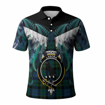 MacKie (McKie) Tartan Crest Polo Shirt New Zealand Maori Korowai Cloak