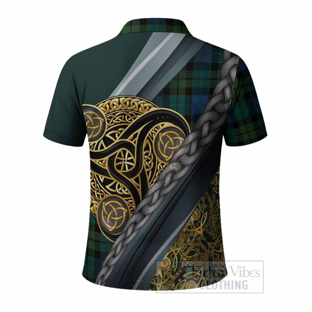 MacKie (McKie) Tartan Crest Polo Shirt Scottish Triskele Celtic