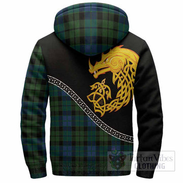 MacKie (McKie) Tartan Crest Sherpa Hoodie Legendary Dragon Knot Half Style