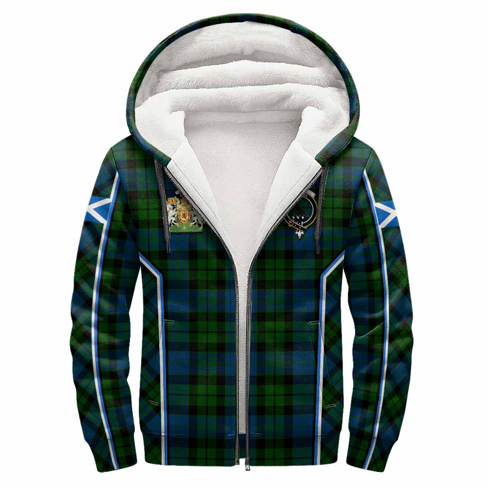 MacKie (McKie) Tartan Crest Sherpa Hoodie Scotland Coat of Arm Flag Style - Tartan Vibes Clothing