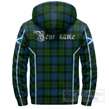 MacKie (McKie) Tartan Crest Sherpa Hoodie Scotland Coat of Arm Flag Style