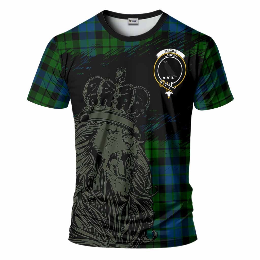 MacKie (McKie) Tartan Crest T-Shirt Crowned Lion Heritage Style
