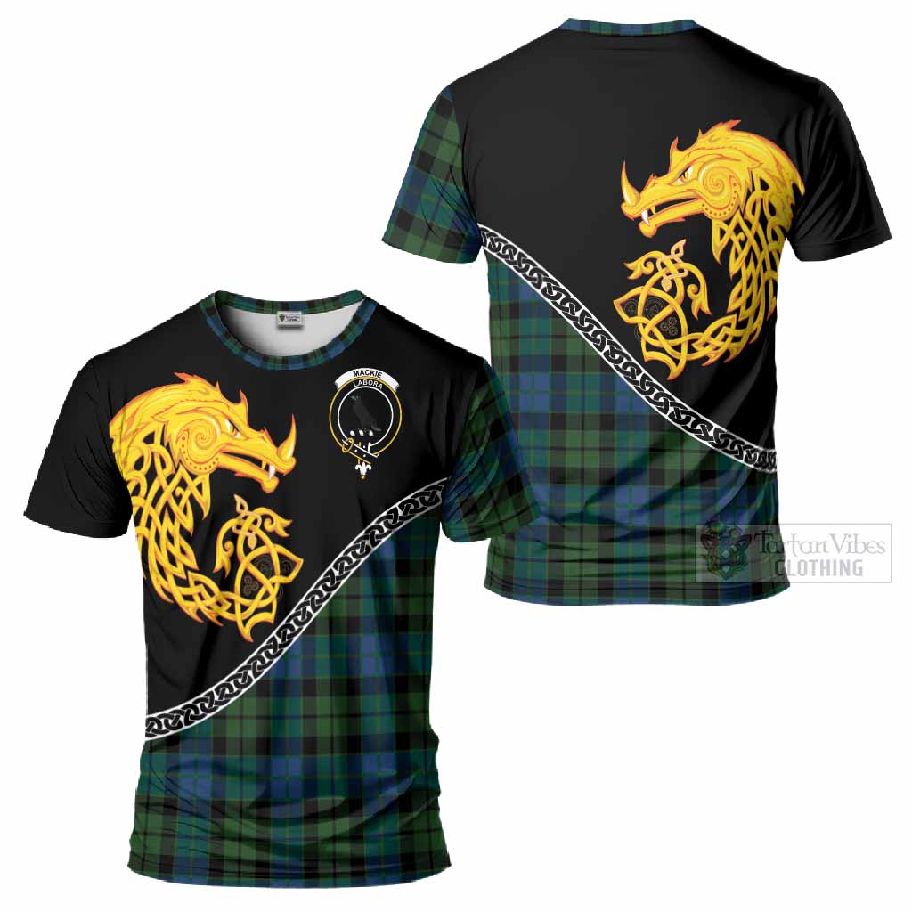 MacKie (McKie) Tartan Crest T-Shirt Legendary Dragon Knot Half Style