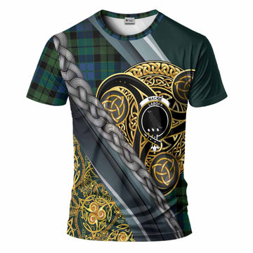 MacKie (McKie) Tartan Crest T-Shirt Scottish Triskele Celtic