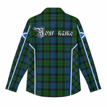 MacKie (McKie) Tartan Crest Women Casual Shirt Scotland Coat of Arm Flag Style - Tartan Vibes Clothing