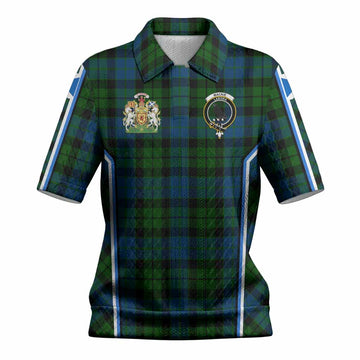 MacKie (McKie) Tartan Crest Women’s Polo Sweater Top Scotland Coat of Arm Flag Style