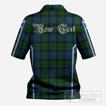 MacKie (McKie) Tartan Crest Women’s Polo Sweater Top Scotland Coat of Arm Flag Style