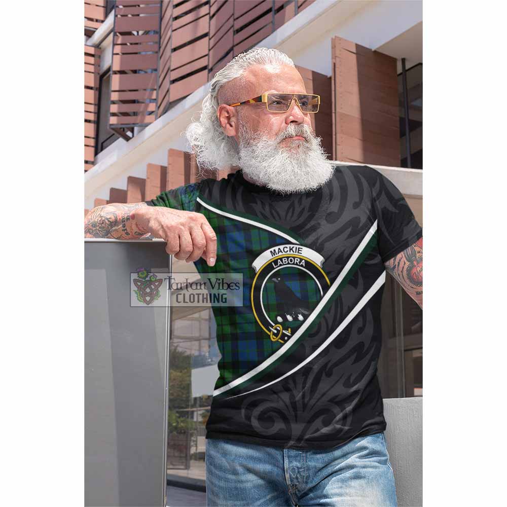 MacKie (McKie) Tartan Family Crest Cotton T-shirt Celtic Scottish Thistle Floral - Tartan Vibes Clothing