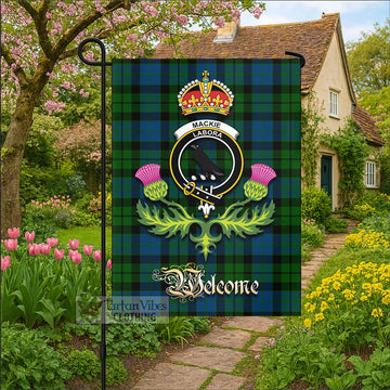 MacKie (McKie) Tartan Family Crest Garden Flag Royal Thistle Welcome Style
