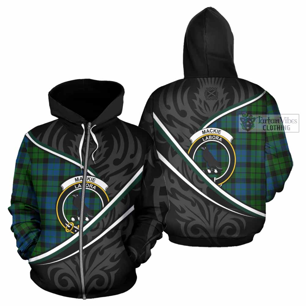 MacKie (McKie) Tartan Family Crest Hoodie Celtic Scottish Thistle Floral - Tartan Vibes Clothing