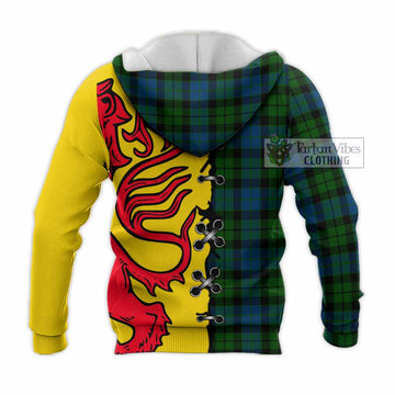 MacKie (McKie) Tartan Family Crest Knitted Hoodie Lion Rampant Honor