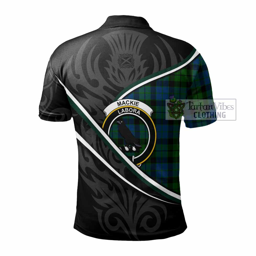 MacKie (McKie) Tartan Family Crest Polo Shirt Celtic Scottish Thistle Floral - Tartan Vibes Clothing