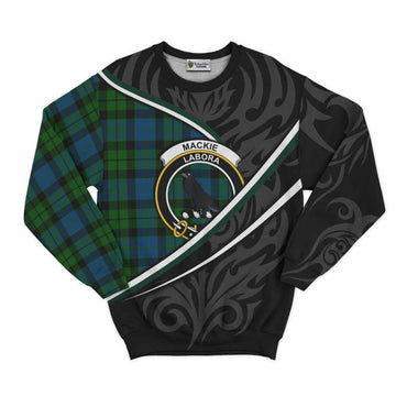 MacKie (McKie) Tartan Family Crest Sweatshirt Celtic Scottish Thistle Floral