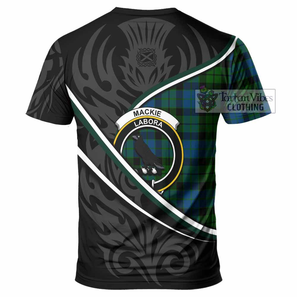 MacKie (McKie) Tartan Family Crest T-shirt Celtic Scottish Thistle Floral - Tartan Vibes Clothing
