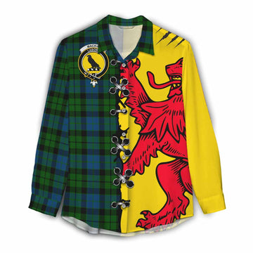 MacKie (McKie) Tartan Family Crest Women Casual Shirt Lion Rampant Honor - Tartan Vibes Clothing
