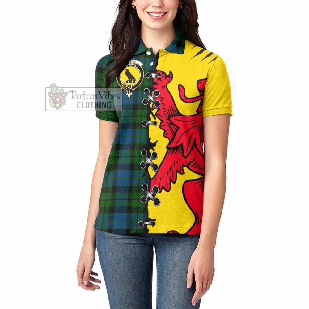 MacKie (McKie) Tartan Family Crest Women's Polo Shirt Lion Rampant Honor - Tartan Vibes Clothing