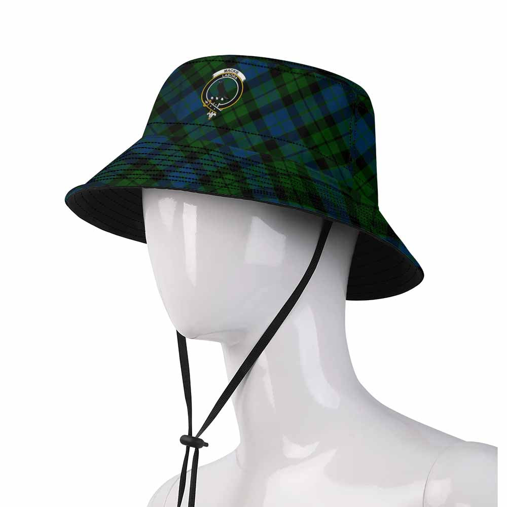 MacKie (McKie) Tartan Fishing Hat with Family Crest