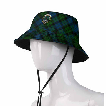 MacKie (McKie) Tartan Fishing Hat with Family Crest